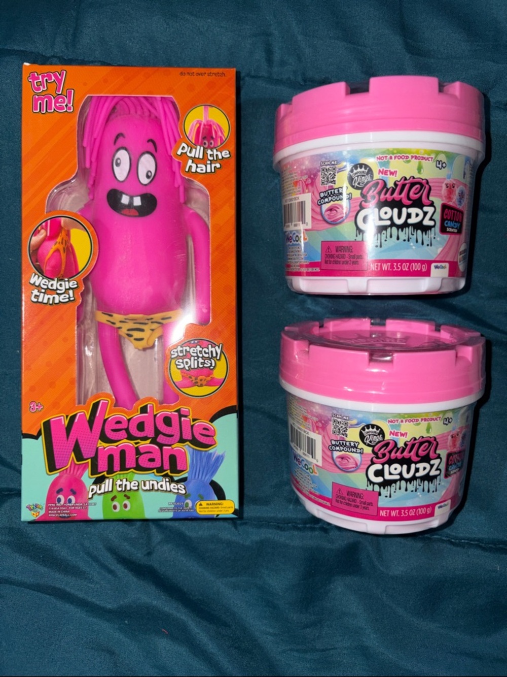 Wedgie Man Pull-the-Undies - Pink w/ 2-Butter Cloudz Cotton Candy Scented